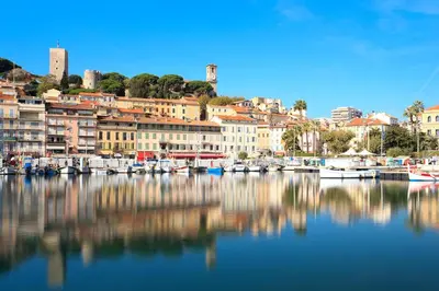 a group of boats are docked in a harbor at Suite Palais des Festivals & Croisette 1 min in Cannes
